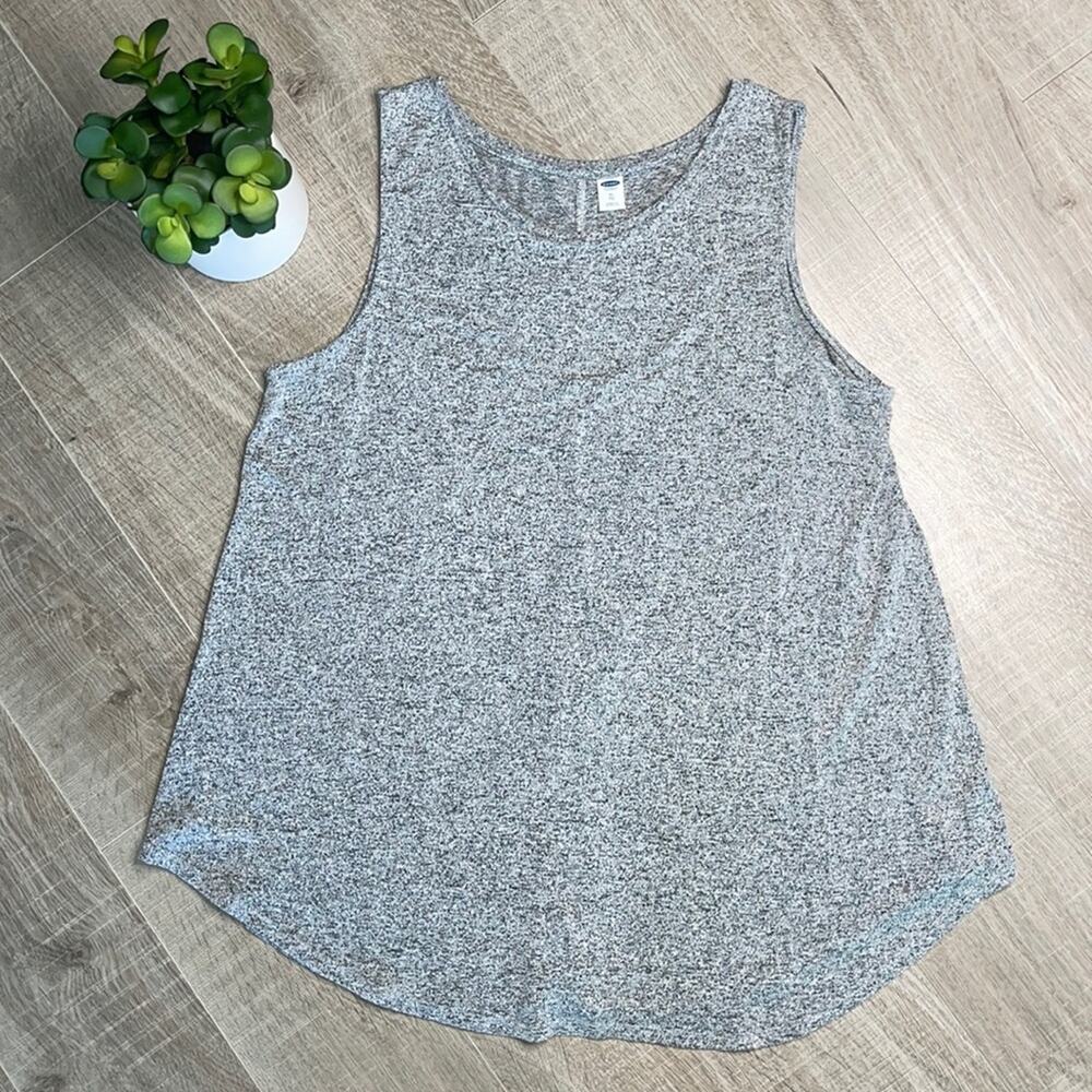 Old Navy Heather Gray Sleeveless Relax Fit Tank Top Women’s Size XL